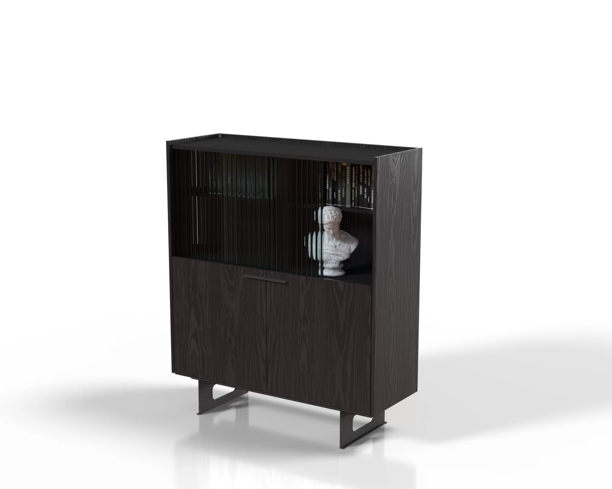 Komoda Vitro - czarna sosna 2