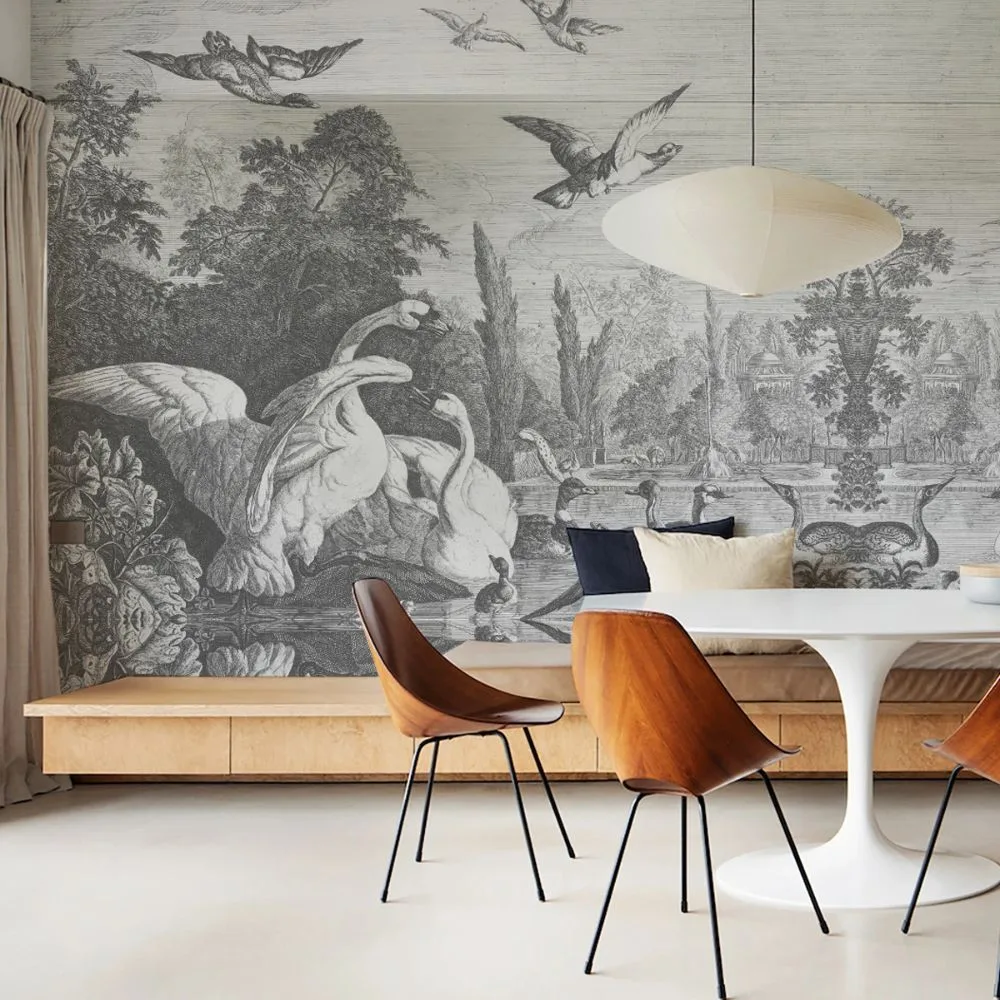 Tapeta Black Swans WALLCOLORS