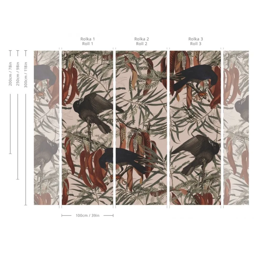 Tapeta Crows Pink WALLCOLORS - obrazek 3
