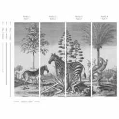 Tapeta Zebra on Agave WALLCOLORS - obrazek 3