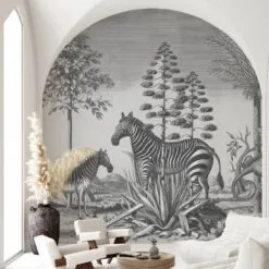 Tapeta Zebra on Agave WALLCOLORS