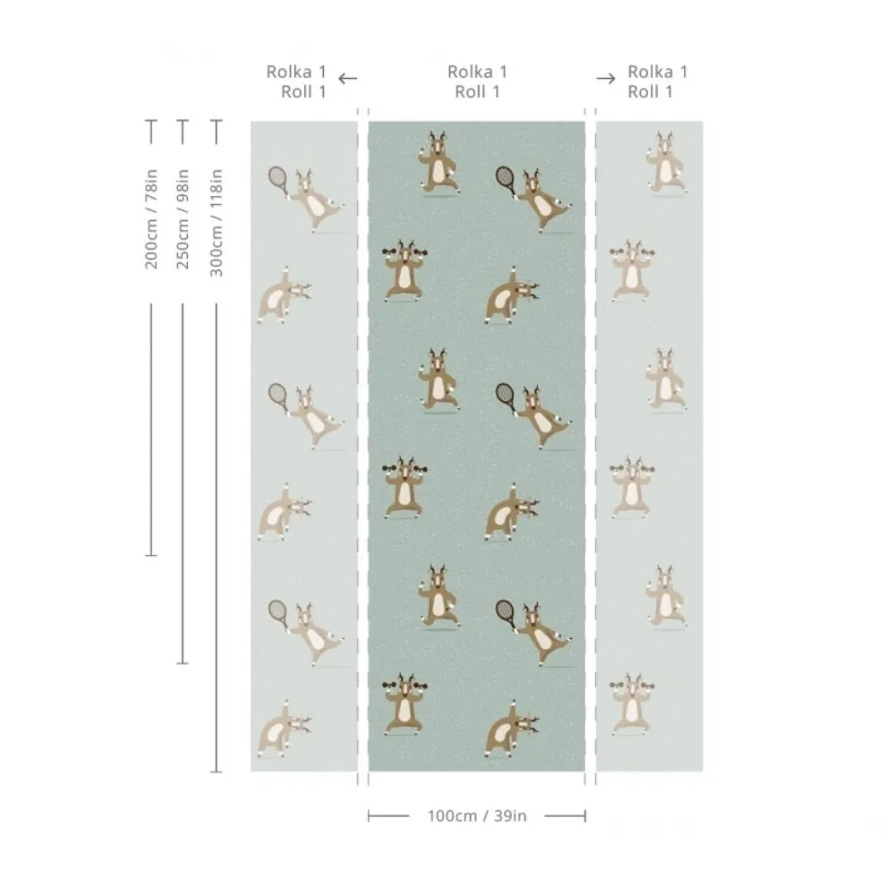Tapeta Deer Exercises WALLCOLORS - obrazek 3