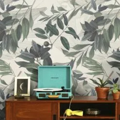 Tapeta Olive Branch White WALLCOLORS - obrazek 2