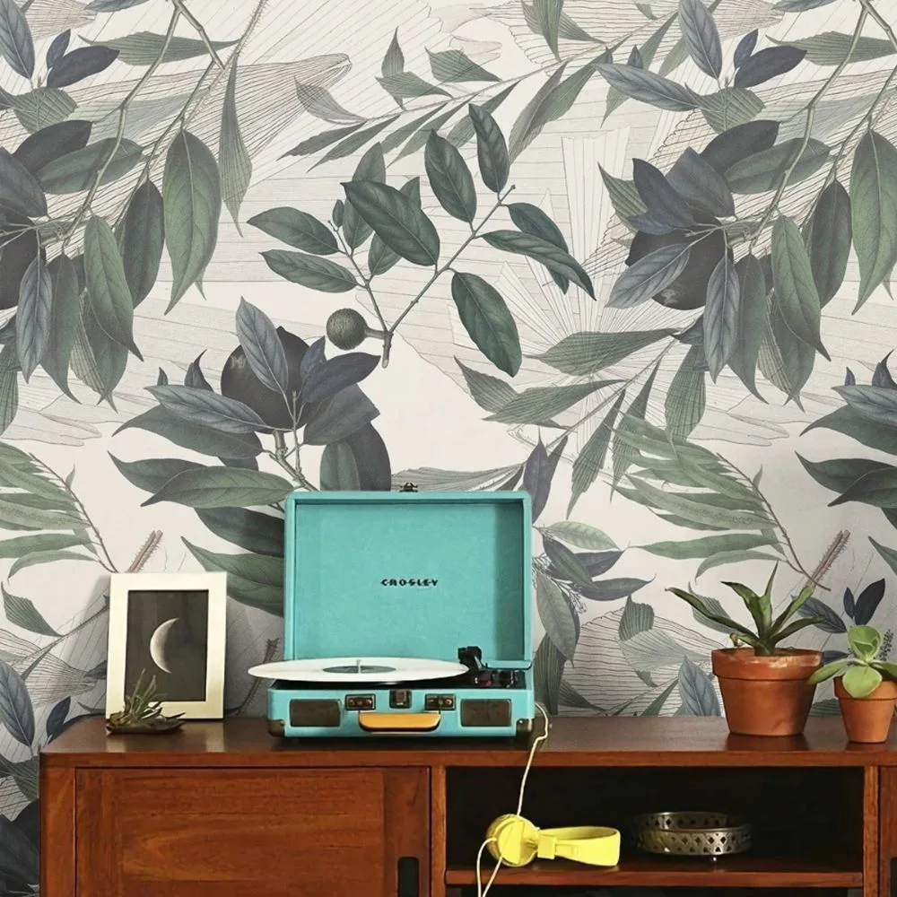 Tapeta Olive Branch White WALLCOLORS - obrazek 2