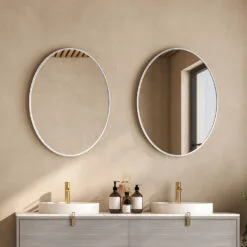 Lustro SCANDI SLIM owalne białe - obrazek 2