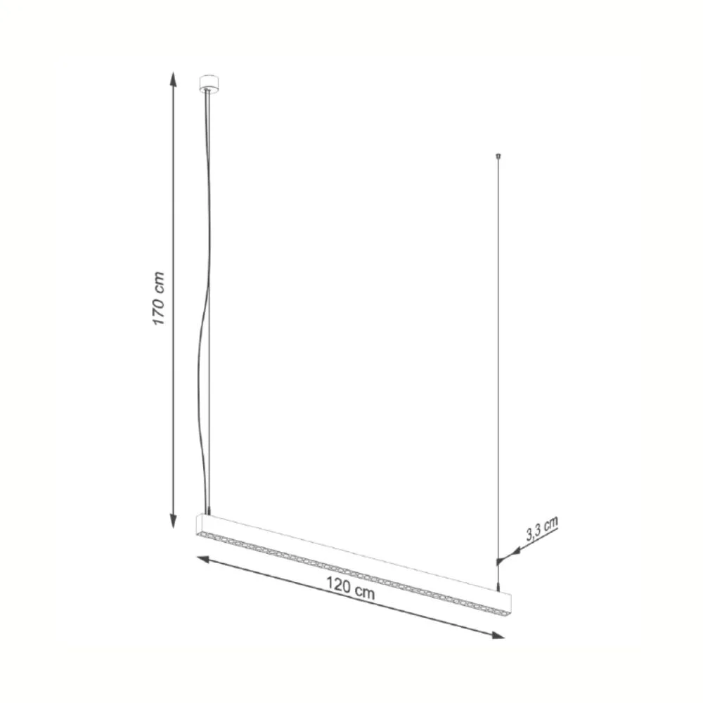 Lampa wisząc SOREN czarna LED 3000K - obrazek 7