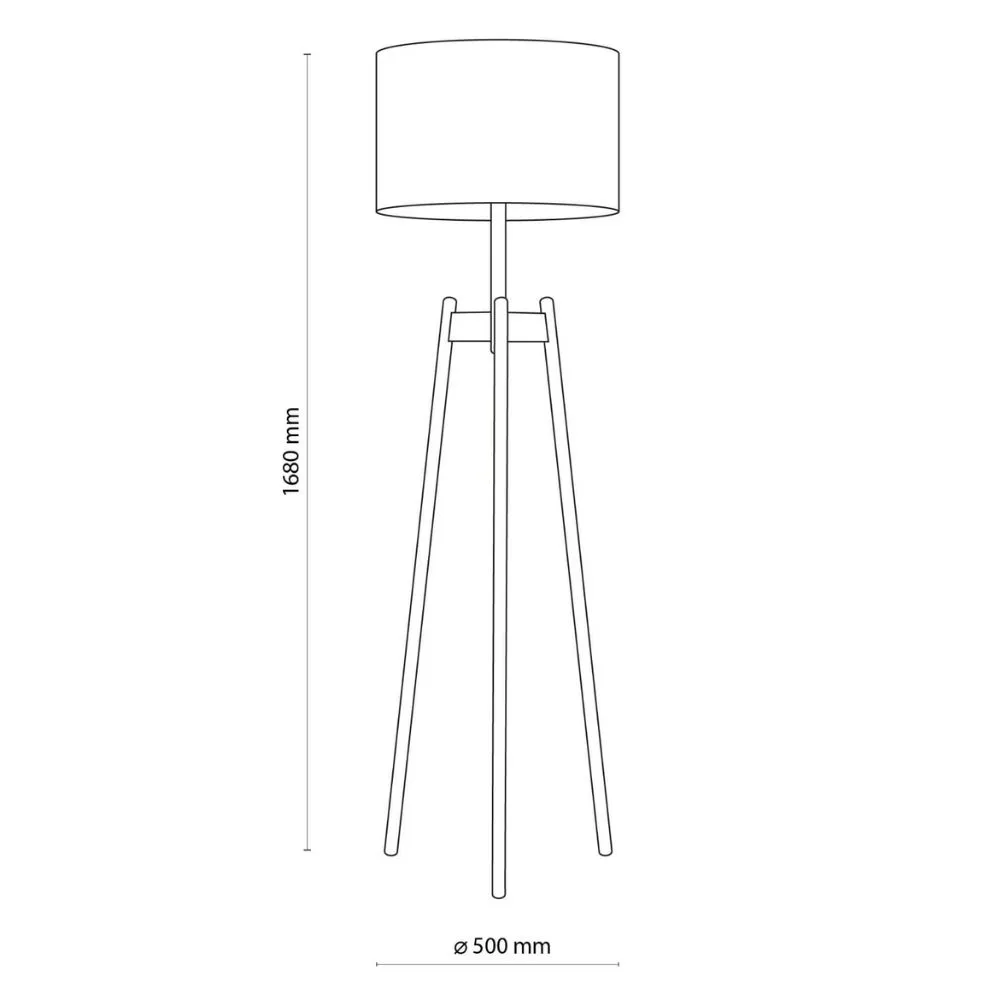 Lampa podłogowa PEREZ LINEN LAMPA PODŁOGOWA 1 PŁ 5423 TK Lighting - obrazek 3