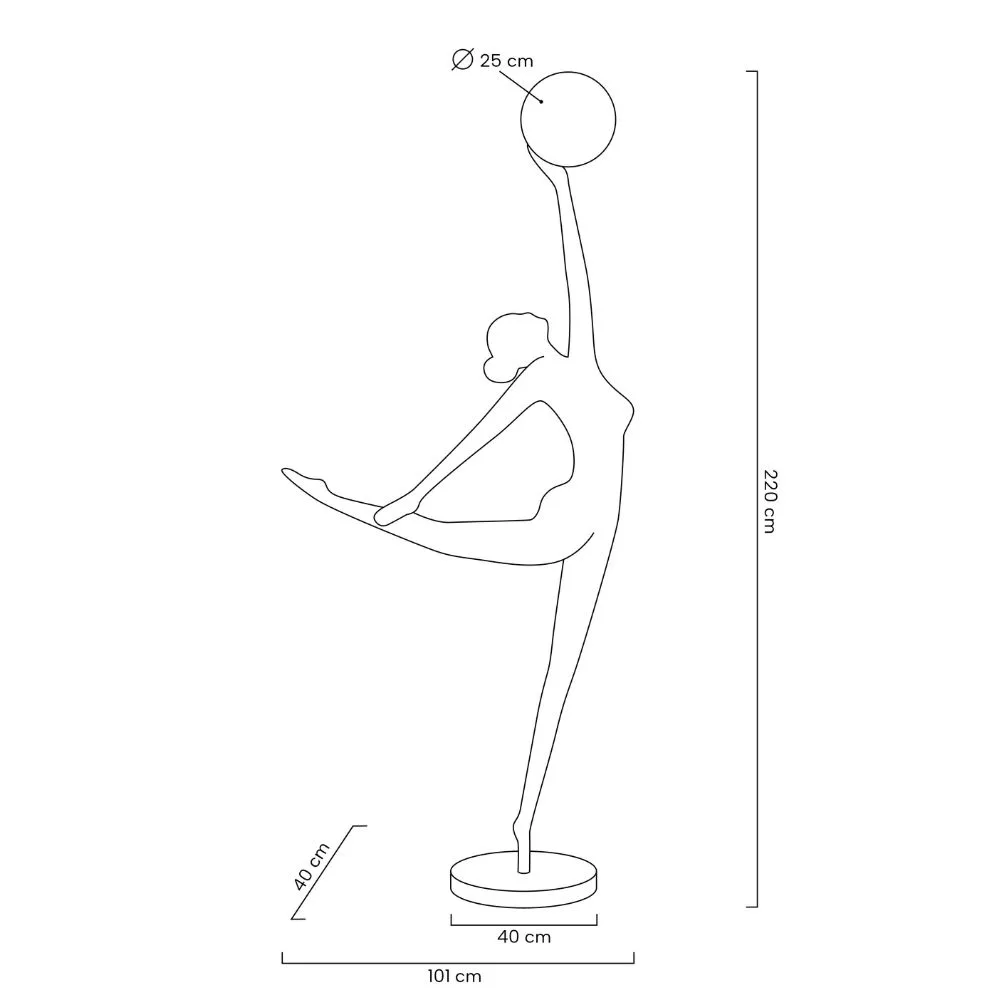 Lampa podłogowa HUMAN BALLERINA MOOSEE - obrazek 12