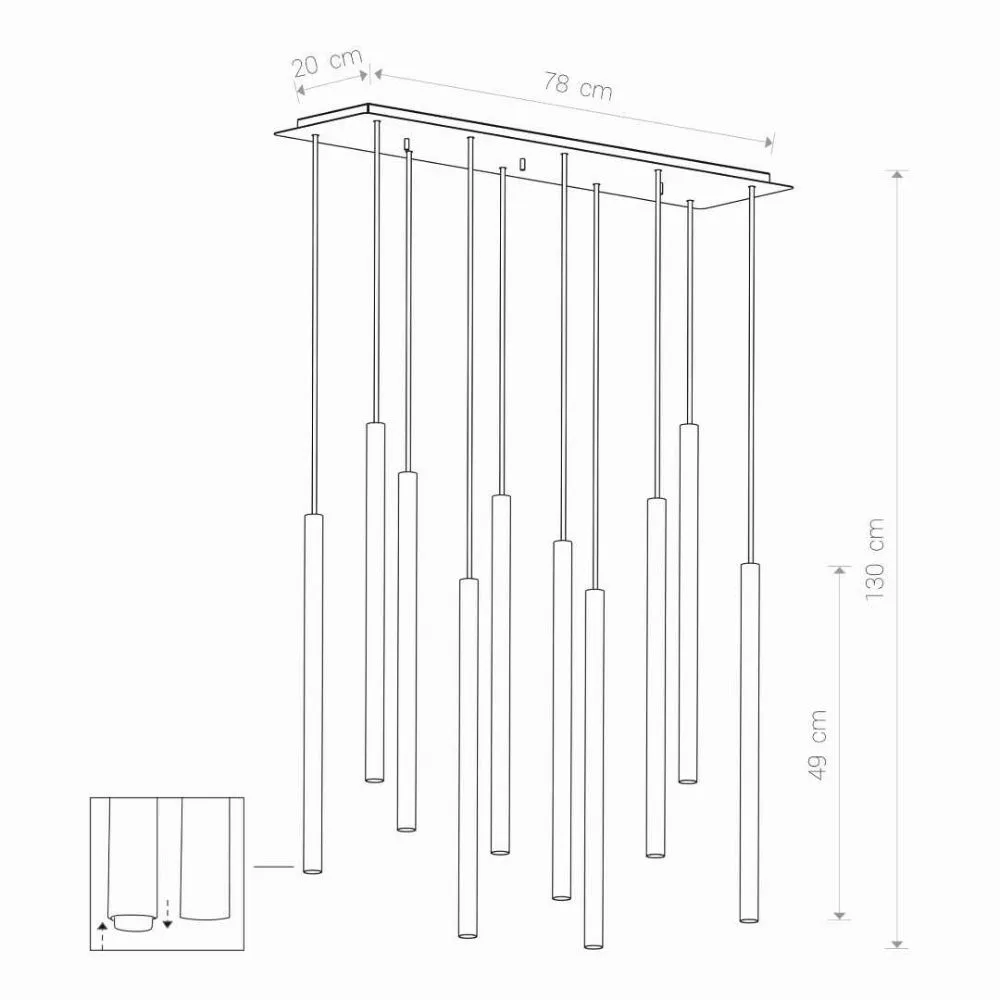 Lampa wisząca LASER 10 8924 - obrazek 2