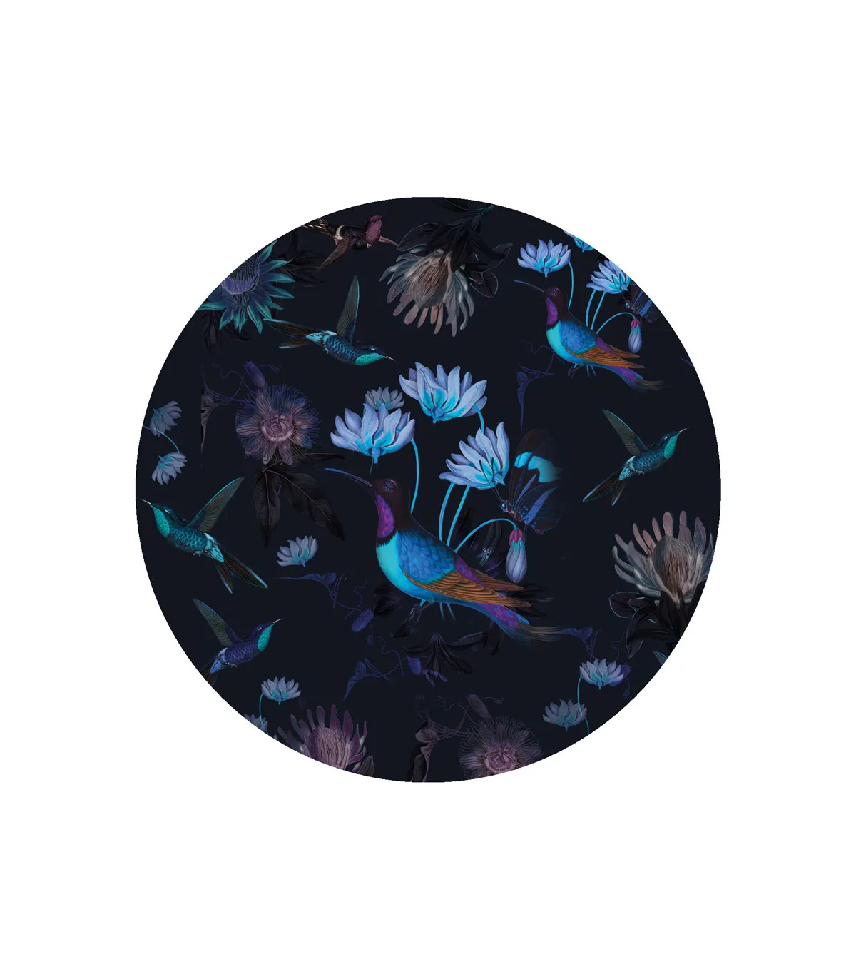 Tapeta Koło Dots Toxic Hummingbirds - obrazek 3