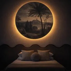 Tapeta Dots Lighting Tropical Volcano Vista Blue