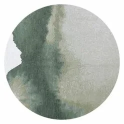 Dywan okrągły LAGOON PALM GREEN ROUND 9331 Louis De Poortere