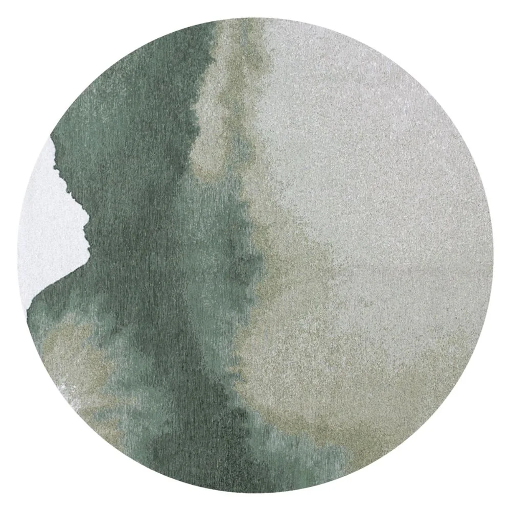 Dywan okrągły LAGOON PALM GREEN ROUND 9331 Louis De Poortere