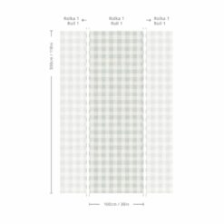 Tapeta Watercolor Checks Morning Mist WALLCOLORS - obrazek 4