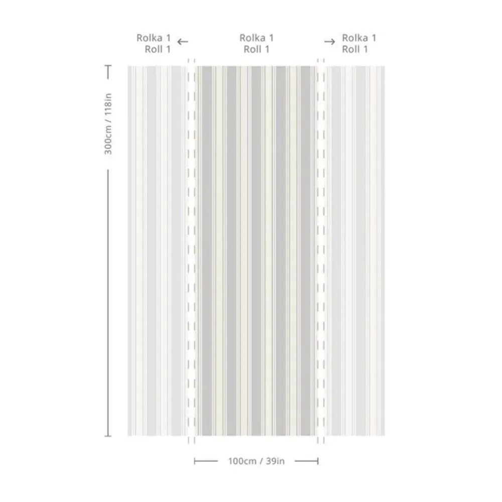 Tapeta Woven Stripe Cool Gray WALLCOLORS - obrazek 2