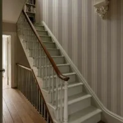 Tapeta Woven Stripe Stone Taupe WALLCOLORS