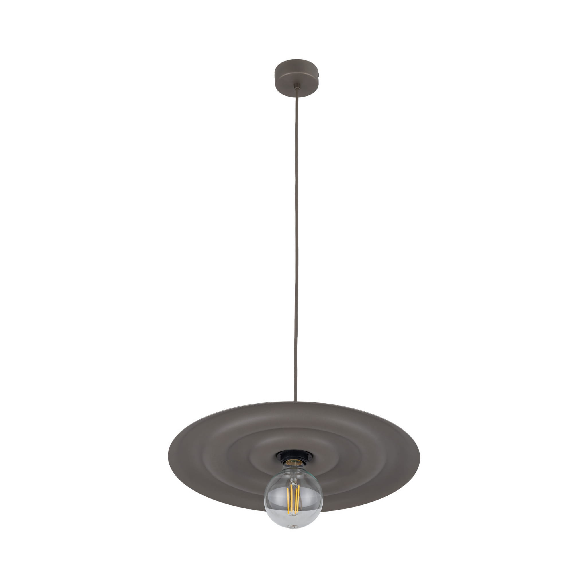 Lampa wisząca ONDA NEW BROWN brązowa z aluminium - obrazek 3