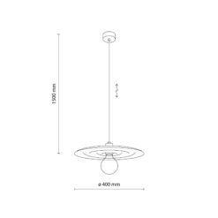 Lampa wisząca ONDA NEW BROWN brązowa z aluminium - obrazek 11